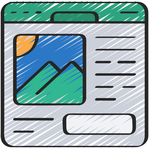 Illustration of a webpage layout